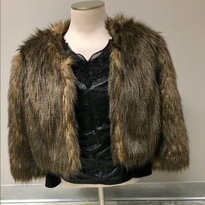 Inc Faux Fur Jacket